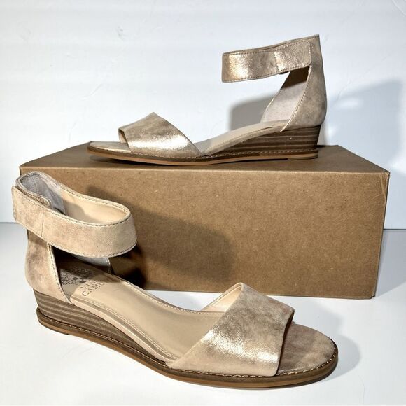 Vince Camuto Rejjie Suede Two-Piece Sandals - Picture 1 of 11